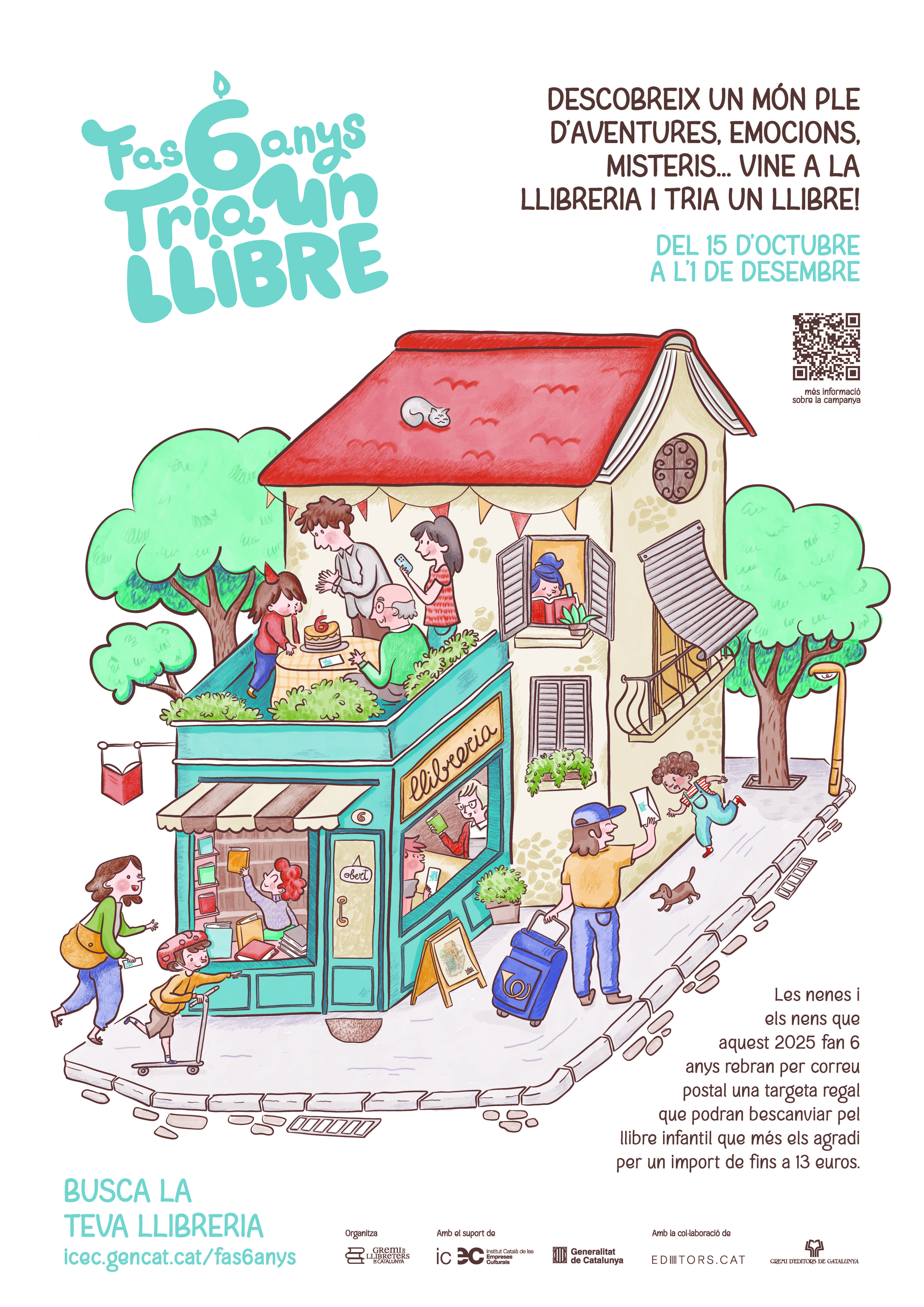 ‘Fas 6 anys. Tria un llibre’ vol estimular els hàbits de lectura dels infants